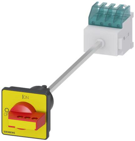 3LD2017-0TK13 Siemens 3P Pole Panel Mount Non-Fused Switch Disconnector - 16A Maximum Current, 7.5kW Power Rating, IP65