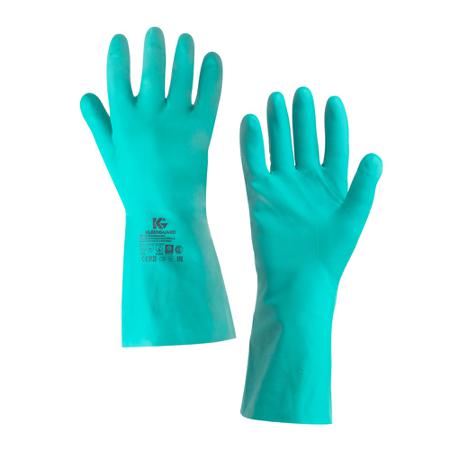 94445 Kimberly Clark G80 Green Nitrile Chemical Resistant Gloves, Size 7, Small, Nitrile Coating