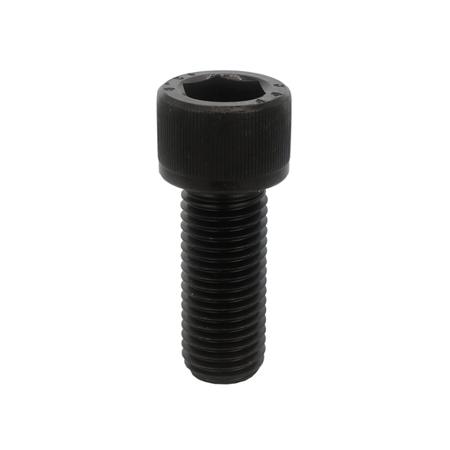 606-400 RS PRO Black Carbon Steel Hex Screw, DIN 912, ISO 898-1, M5 x 15mm
