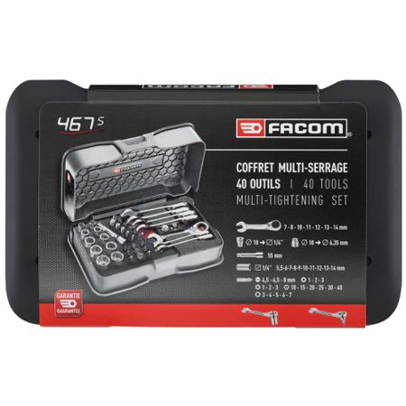 467BS.BOXPB Facom 40 Piece Mechanical Tool Kit with Case