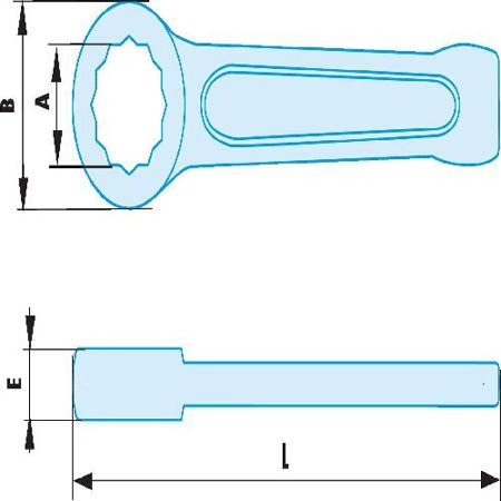 50-100SR Facom Metric 100 mm Spanner, Non Sparking