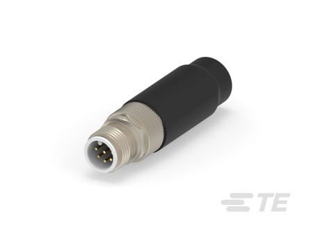 1-2823449-5 TE Connectivity Industrial Circular Connectors, 8 Contacts, Cable Mount, M12 Connector, Plug, Male, IP67, 28234 Series