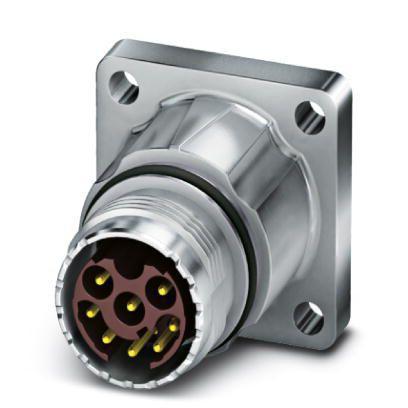 1619225 Phoenix Contact Circular Connector, 17 Contacts, Front, M17 Connector, Plug, Male, IP67, ST Series