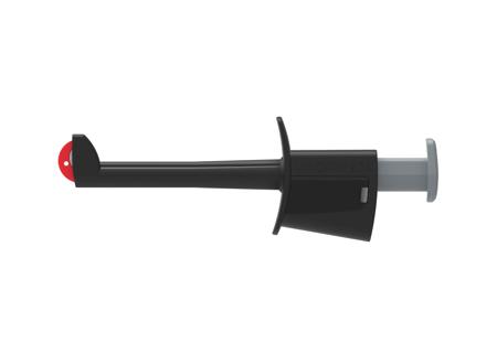 6001-IECIV-N Black Hook Clip, 20A, 1kV, 4mm Socket