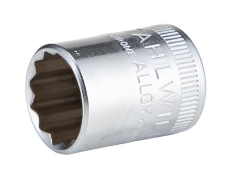 01530032 STAHLWILLE 1/4 in Drive 1/2in Standard Socket, 12 point, 23 mm Overall Length