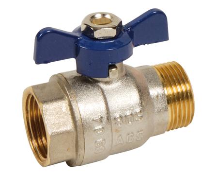 533006 Sferaco Nickel Plated Brass Ball Valve, Ball Valve, Threaded, BSP 1in, 30bar Operating Pressure