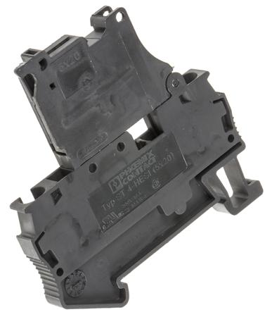 3036369 Phoenix Contact  ST 4-HESI (5X20) Series Black, 4mm², Single-Level, Spring Clamp Termination
