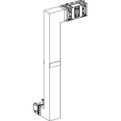 KSA630DMBK41F Schneider Electric Cross Elbow Busbar Trunking, 290 → 1200mm, 630A, Canalis Series