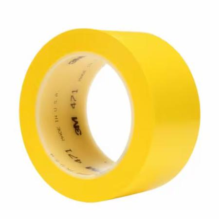 7000028852 3M 471 Yellow Vinyl 1296in Hazard Tape, 0.13mm Thickness