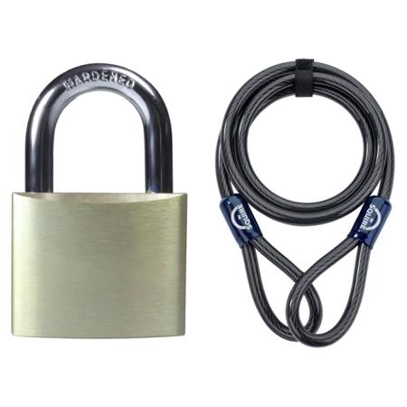 10C/40 Squire Key Lock Brass Padlock, 6.35mm Shackle, 40mm Body