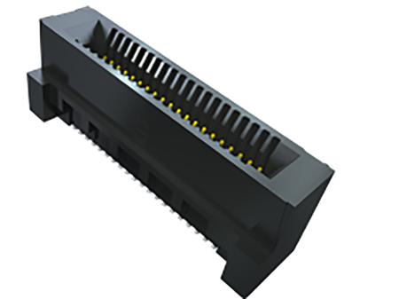 HSEC8-130-01-SM-DV-A Samtec HSEC8-DV Series Vertical Female Edge Connector, Surface Mount, 60-Contacts, 0.8mm Pitch, 2-Row, Solder