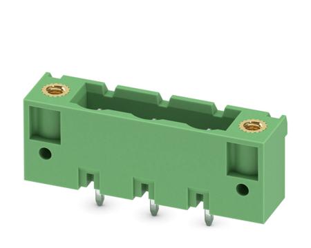 1829167 Phoenix Contact, 7.62mm Pitch, GMSTBV 2.5/ 3-GF-7.62, 3 Way, , Pluggable Terminal Block, Header, Through Hole, Solder