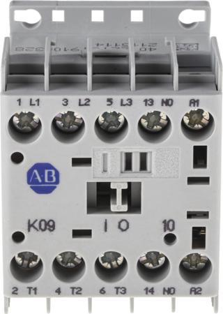 100-K09DJ10 Allen Bradley 100 Series 100K Contactor, 24 V dc Coil, 3-Pole, 9 A, 4 kW, 3NO, 690 V ac
