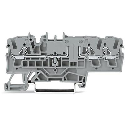 2002-1701 WAGO TOPJOB S Series DIN Rail Terminal Block, 2.5mm², 1-Level, Push In Termination, ATEX, CSA, IECEx
