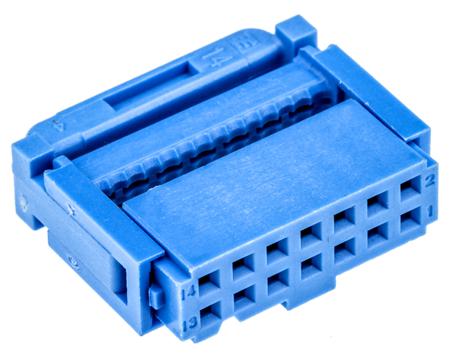 2-1658527-2 TE Connectivity 14-Way IDC Connector Socket for Cable Mount, 2-Row