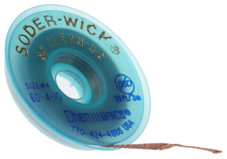 60-4-10 Chemtronics 3m No Clean Desoldering Braid, Width 2.8mm