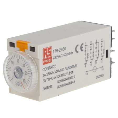 179-2960 Analogue Time Relay. 14 pin 4PCO