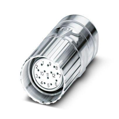 1243806 Phoenix Contact Circular Connectors, 17 Contacts, Cable Mount, M23 Connector, Plug, Male, IP67, CA Series