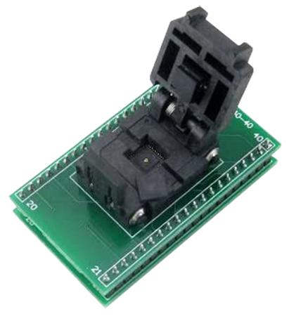ADA-QFN40 Seeit 0.5mm Pitch IC Socket Adapter, 40 Pin Female QFN to 40 Pin Male DIP
