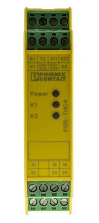 2963721 Phoenix Contact PSRclassic PSR-SCP- 24UC/THC4/2X1/1X2 1 Auxiliary Contacts Safety Relay 24V ac/dc, Dual-Channel 2
