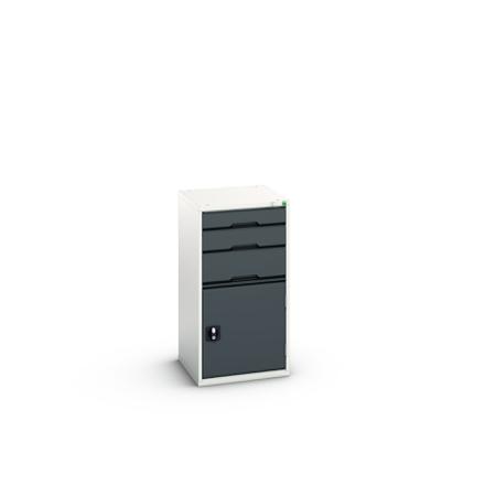 16925061-19 Bott 3 Cabinet, Steel, 1000mm x 525mm x 550mm, Anthracite Grey, Light Grey