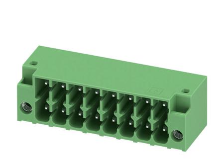 1053871 Phoenix Contact, 3.5mm Pitch, DMC 1.5, 8 Way, Right Angle, Pluggable Terminal Block, Header, Through Hole, Solder