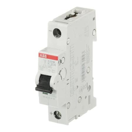 2CDS271061R0527 ABB System Pro M Compact S200 M UC MCB, 1P, 30A Curve K, 230V AC, 220V DC, 10 kA Breaking Capacity