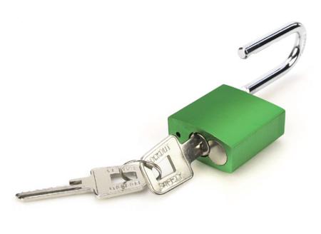 217-695 RS PRO Key Aluminium Padlock, 6.3mm Shackle, 39mm Body