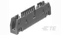 1-102153-0 TE Connectivity AMP-LATCH Series Vertical Board Mount PCB Header, 50 Contact(s), 2.54mm Pitch, 2 Row(s), Shrouded