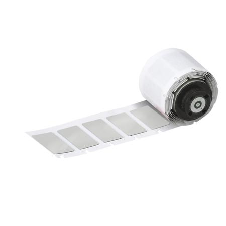 M6-04-7593-SL Brady B-7593 Silver Label, 27.00mm Width, 18.00mm Height, 150 Qty