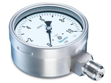 MEX5-D30-B39 Bourdon G 1/2 Bottom Entry Pressure Gauge 600bar, MEX5-D30.B39, 0bar min.