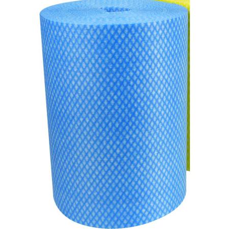 ELR700B EcoTech Envirolite Blue Polyester, Viscose Rayon Cloths for Cleaning, Wet & Dry Use, Roll of 700, 24 x 36cm, Single Use