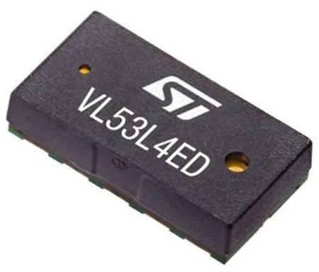 VL53L4EDV0DH/1  STMicroelectronics, Time-of-Flight, 800mm 2.7 V to 3.4 V 12-Pin Optical LGA12 With Liner