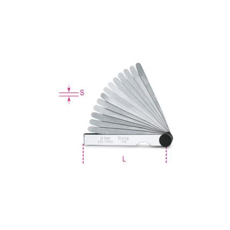 1708/13 BETA  Steel Feeler Gauge, 13 Blades