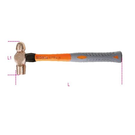 1377BA 340PL BETA Beryllium Copper Ball-Pein Hammer with Fibreglass Handle, 340g