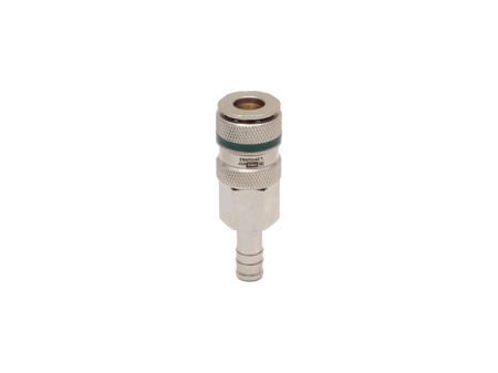 325-402 RS PRO Brass, Stainless Steel Female, Male Pneumatic Quick Connect Coupling, 9mm Hose Barb