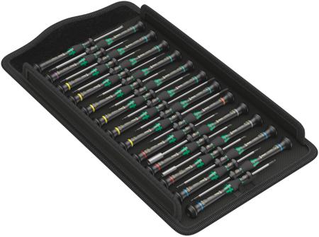 05134000001 Wera Phillips; Slotted Precision Screwdriver Set, 25-Piece