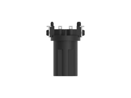 454949-E ERNI Circular Connectors, 4 Contacts, Board Mount, M12 Connector, Socket, Female, IP65, IP67, M12 Connector Series