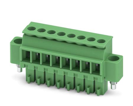 1863369 Phoenix Contact, 3.5mm Pitch, MCVR 1.5/ 8-STF-3.5, 8 Way, , Pluggable Terminal Block, Plug, Cable Mount, Screw