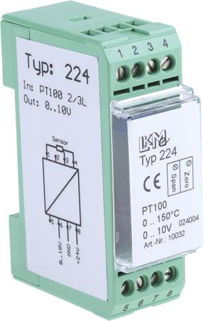 LKM 224/2 LKMelectronic LKM 224 Temperature Transmitter PT100 Input, 15 → 35 V, -25 → +85 °C