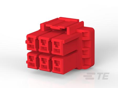 1-1376393-2 TE Connectivity Compact Power Connector Free Hanging (In Line) Plug, 6, Crimp Termination, 10A, 300 V AC