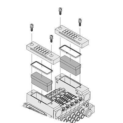 VVQ2000-82A-1 SMC VQ2000 Silencer,