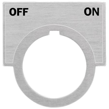 52NL26 Siemens 52 Legend Plate for use with Class 51 Device, Class 52 Device