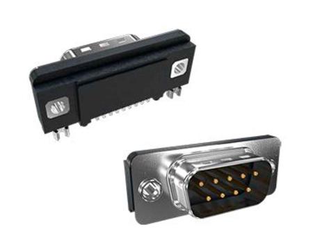 D09P71S6GA00LF Amphenol Communications Solutions Slimline 9 Way Right Angle SMT D-sub Connector Plug, 2.78mm Pitch, with Boardlocks