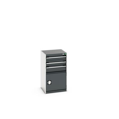 40010033.19V Bott 3 Cabinet, Steel, 900mm x 525mm x 525mm, Anthracite Grey, Light Grey