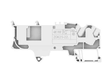 1SNK805019R0000 Entrelec, 4 Way, Pluggable Terminal Block, Feed Through Plug, DIN Rail, Push In Spring Termination,