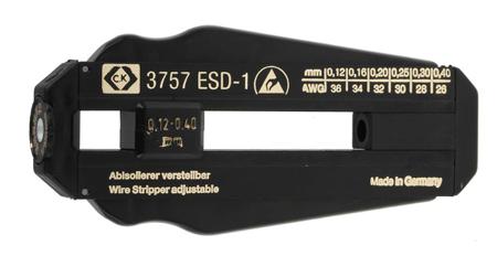 T3757ESD 1 CK Wire Stripper, 0.12mm Min, 0.4mm Max, 98 mm Overall