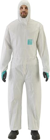 WH20B-00129-09 Ansell White Coverall, EN 1073-2, EN 1149-5, EN 14126, XXXXXL