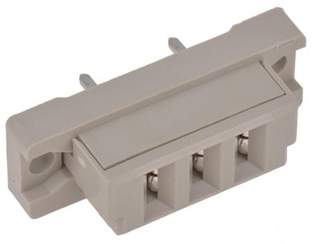 09062032811 HARTING 3 Way 10.16mm Pitch, 1 Row, Straight DIN 41612 Connector, Socket