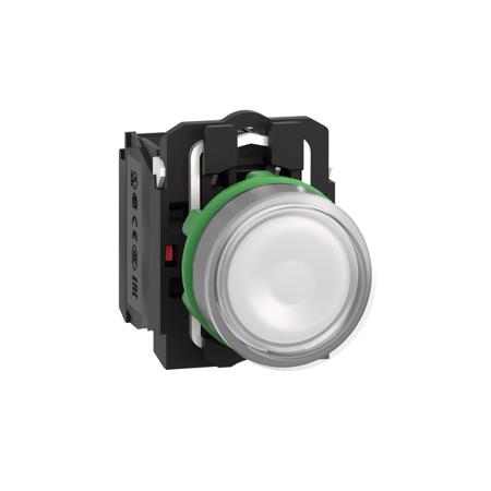 XB5AW31G5C0 Schneider Electric XB5 Series Illuminated Push Button, 22mm Cutout, SPDT, 1110 → 120V, IP66, IP67
